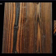 Bardage extérieur ou intérieur en bois brulé type flammé Douglas ou Meleze