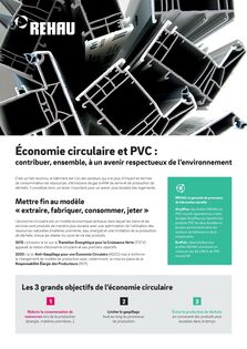 Économie circulaire et PVC :  contribuer ensemble à un avenir respectueux de l’environnement