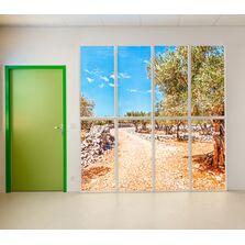 Fausse fenêtre lumineuse XL en trompe l'œil | LIGHTMANN 