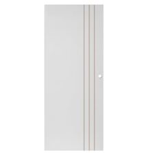 Porte coulissante Line à peindre avec serrure | LAPEYRE SERVICES