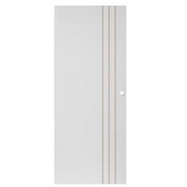 Porte coulissante Line à peindre avec serrure | LAPEYRE SERVICES