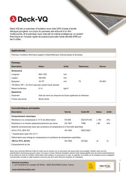 Panneau isolant sous vide ultra-fin pour toitures-terrasses | Deck-VQ