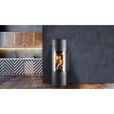 Poêle à bois de forme arrondi | Aria Novaline