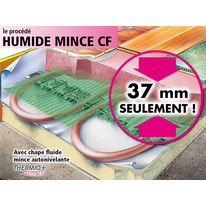 Plancher chauffant BT de faible épaisseur et faible inertie avec chape fluide mince | Humide Mince CF et Humide Mince Plus CF