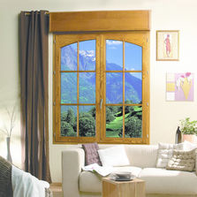 Menuiseries bois-aluminium à profils galbés | Soizic