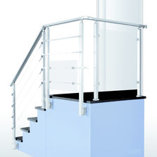 Profilés à section carrée en aluminium pour garde-corps | Square