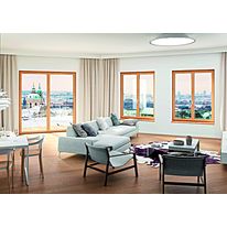 Fenêtre en PVC à fin battement central | Charme Mini