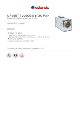 Gamme de caissons d'extraction | Airvent