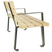 Gamme de mobilier urbain en bois FSC | Zeta
