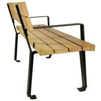 Gamme de mobilier urbain en bois FSC | Zeta