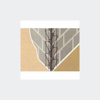 Cornières d'angles en fibres métalliques pour enduits intérieurs