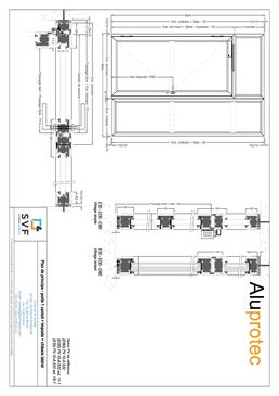 Porte 1 vantail vitrée coupe-feu en aluminium pour tous les projets | ALUPROTEC
