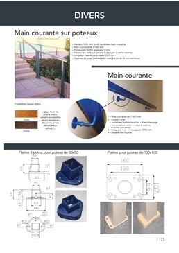 Main courante sur poteaux | ROTHE 