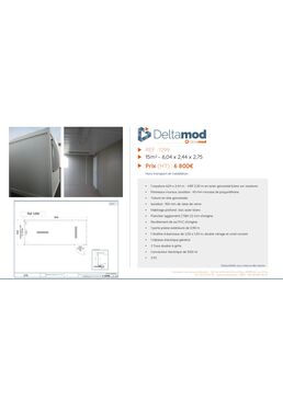 Bureau modulaire d'occasion 1299 - 15 m² | Cougnaud
