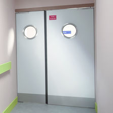 Bloc-porte va-et-vient DAS CF 1h double vantail sans montant | BLOCDAS D122