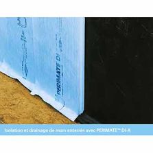 Panneau pour isolation verticale extérieure des murs enterrés et soubassements | PERIMATE DI-AP