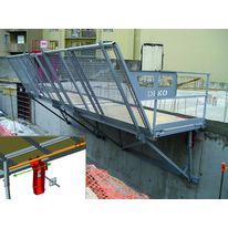 Passerelle de travail en encorbellement | Passerelle pignon