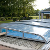 Abri de piscine cintré télescopique | Arabesk