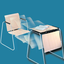 Chaise convertible en table d'appoint | Seattable