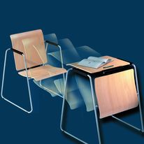 Chaise convertible en table d'appoint | Seattable