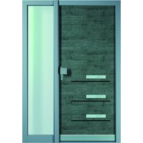 Porte d'entrée en PVC à panneaux décoratifs de style traditionnel ou contemporain | Porte PVC HKS500