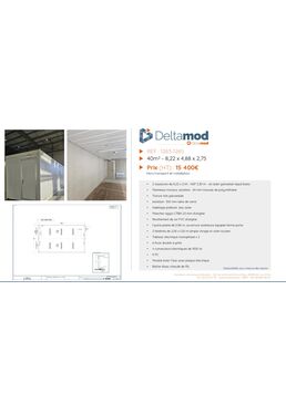 Bureau modulaire d'occasion 1265-1263 - 40 m² | Cougnaud