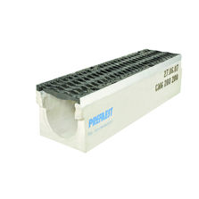Caniveaux en béton avec grille en fonte ductile | Caniveau à grille CMG type M