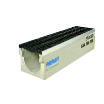 Caniveaux en béton avec grille en fonte ductile | Caniveau à grille CMG type M
