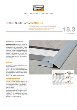Profilés de finition et de transition pour revêtement souple | Schlüter-VINPRO