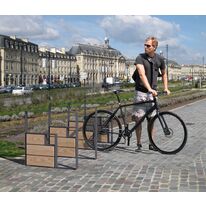 Appui vélos en acier peint sur galva | KUB