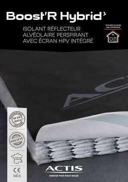Isolant alvéolaire pour la toiture à volige ou chevrons avec fonction écran de sous-toiture | BOOST'R HYBRID'