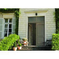 Porte d'entrée en aluminium avec imposte grillagée | Oracle