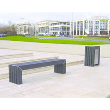Mobilier urbain contemporain en plastique recyclé | Plastinox