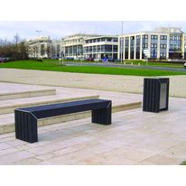 Mobilier urbain contemporain en plastique recyclé | Plastinox