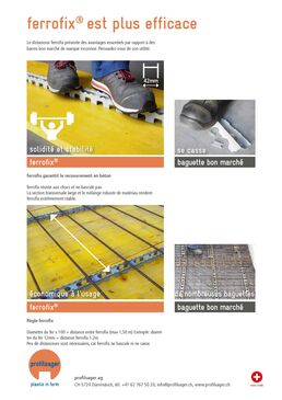 Distanceurs d'armature | ferrofix dalle