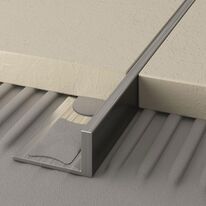 Profilé de finition pour sols à niveau | CERFIX PROANGLE B en aluminium naturel