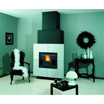 Poêle à bois à large façade inox | Artic II