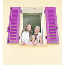 Volet battant persienné laqué ou aspect bois | Western Alu