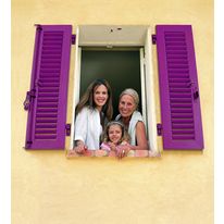 Volet battant persienné laqué ou aspect bois | Western Alu