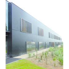 Brise-soleil à lames verticales bois/inox | Surya 290