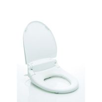 siège Loo en Duroplast blanc très résistant MASS DYNAMIC Abattant de WC rond en forme de siège de toilette avec fermeture en douceur avec fermeture rapide et charnières réglables à 360 degrés 