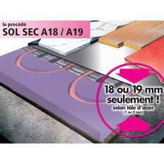 Planchers chauffants secs basse température | Sol Sec A18 / Sol Sec CS42