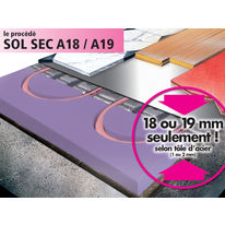 Planchers chauffants secs basse température | Sol Sec A18 / Sol Sec CS42