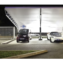 Ombrière photovoltaïque modulaire pour voitures électriques | Carport