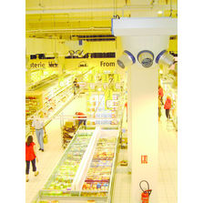 Aérotherme à eau chaude avec buses de soufflage orientables | Noz