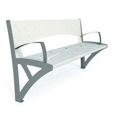 Assises en acier plié à motifs découpés au laser | Assises Floréa