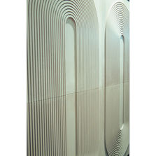 Panneau à motif géométrique en béton coloré | Dalle géométrique 006