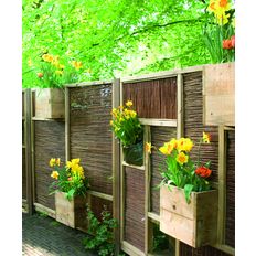 Panneaux de clôture en bois à compartiments pour bacs | Buurjongens Panneaux