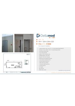 Modulaire d'occasion 76 - 15 m² | Cougnaud