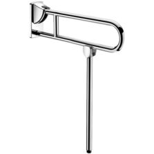 Barre de maintien rabattable avec béquille inox brillant, L. 650 mm | Réf. 510162P